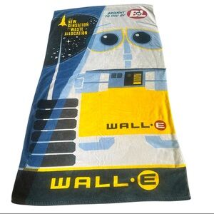 Disney Store PIXAR Wall-E Beach Bath Towel 34"x60" HTF